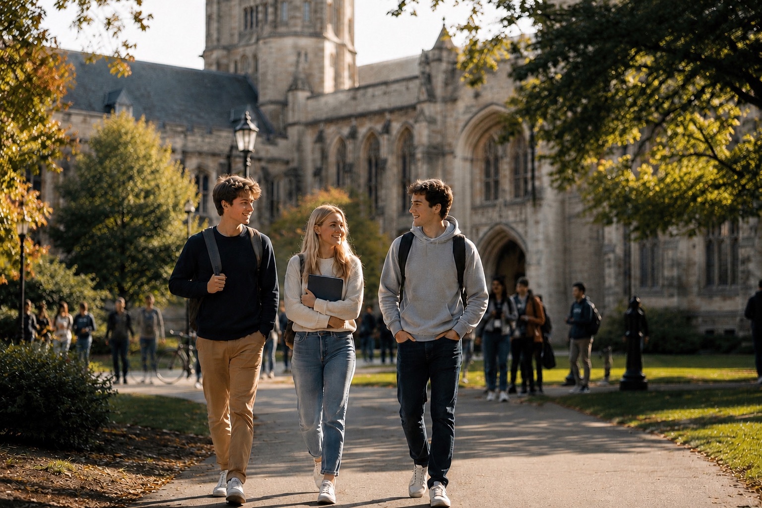 International students at a world-class university, SchoolnBeyond university admissions consultant